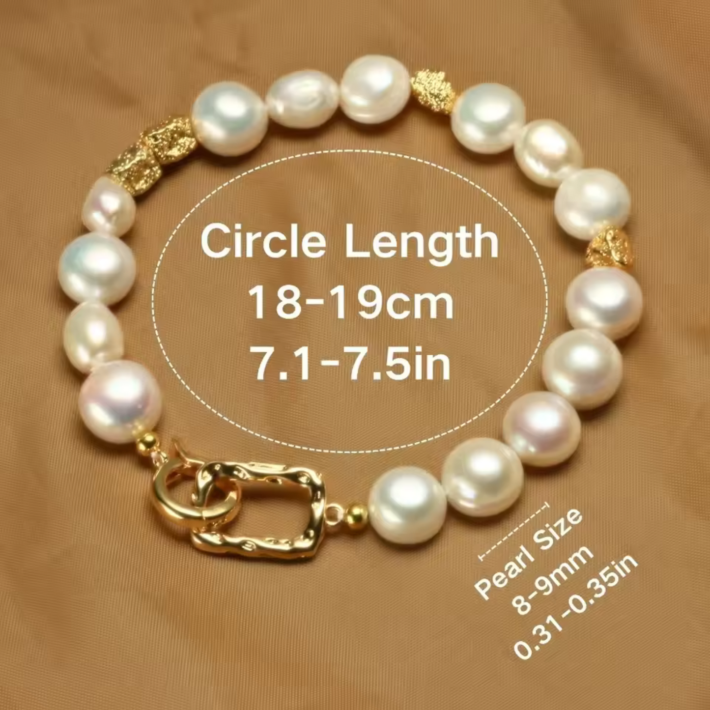 Freshwater Baroque Perle Bracciale