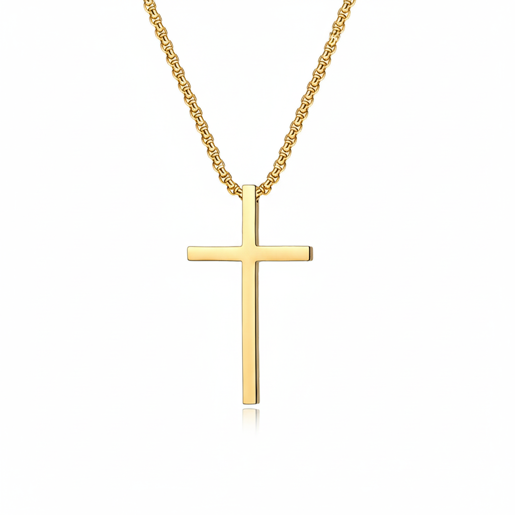 Bezel Cross Collana | Oro