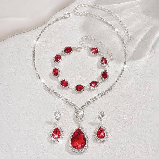 Thalira Bloodwynne Set di Gioielli | Bianco Oro