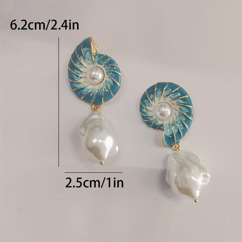 Seashell Orecchini di Perle