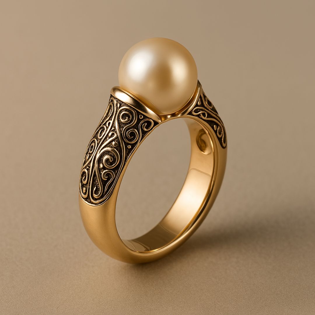 Timeless Vintage Perla Oro Anello