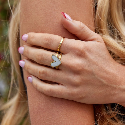 Oro Cuore Motif Anello