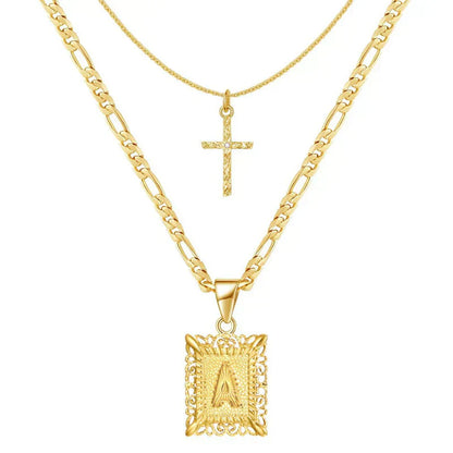 Cross Initial Set Collane | Oro