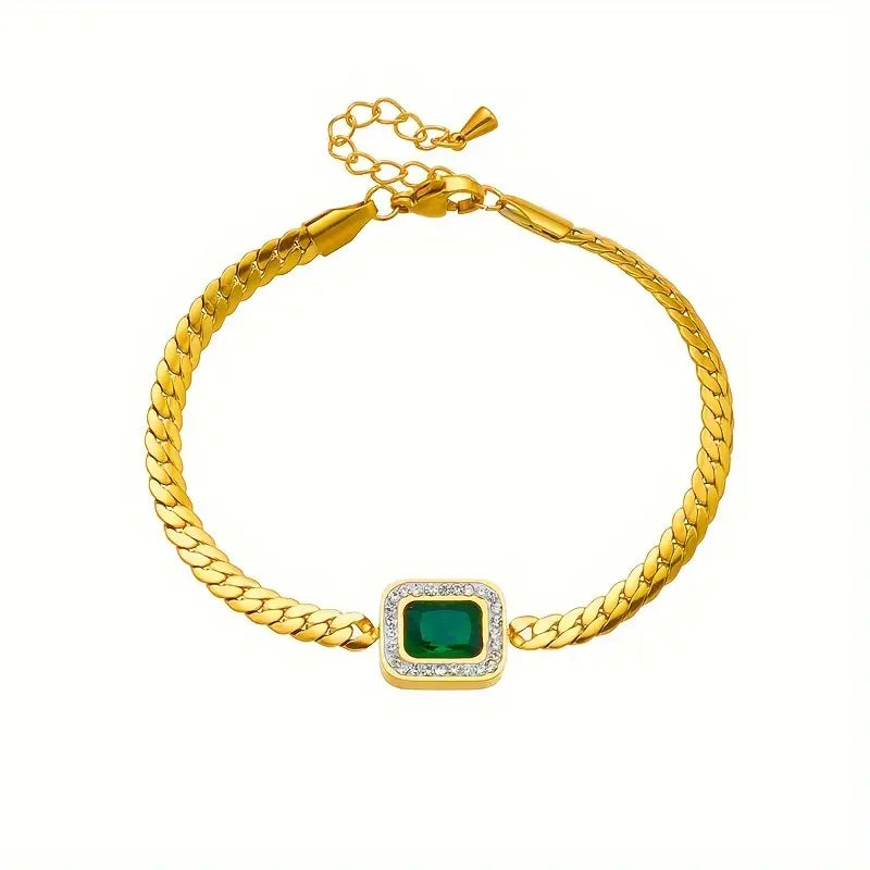 Oro Smeraldo Chain Bracciale
