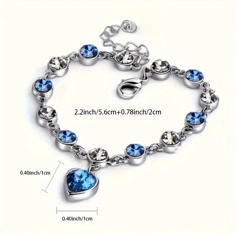 Ocean Cuore Glow Bracciale | Bianco Oro