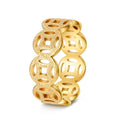 Ella Classic Pattern Anello | Oro