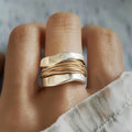 Argento Golden Threads Anello