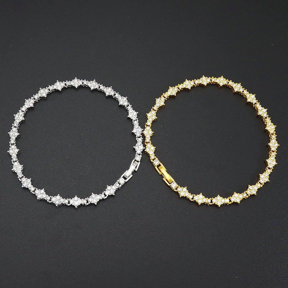 Classic Cluster Bracciale Tennis | Oro