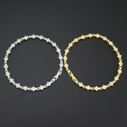 Classic Cluster Bracciale Tennis | Oro