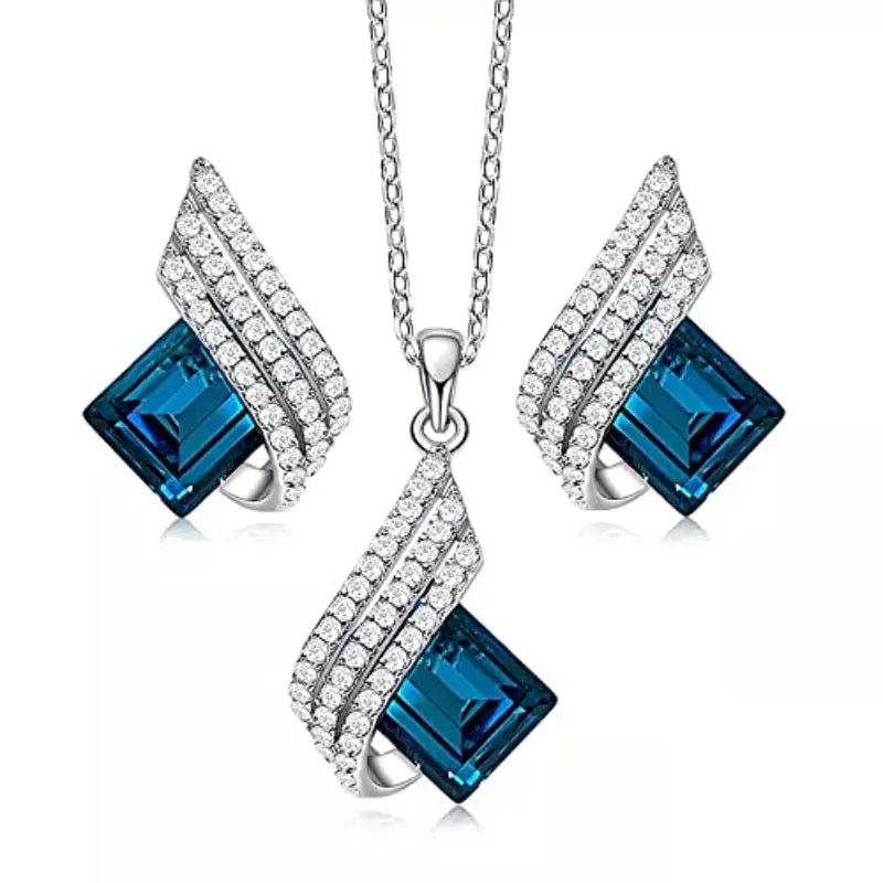 Brienne Solazure Set di Gioielli | Bianco Oro