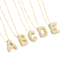 Bubble letter initial set collane | Oro