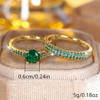 Serena Smeraldo Duo Set Anelli | Oro
