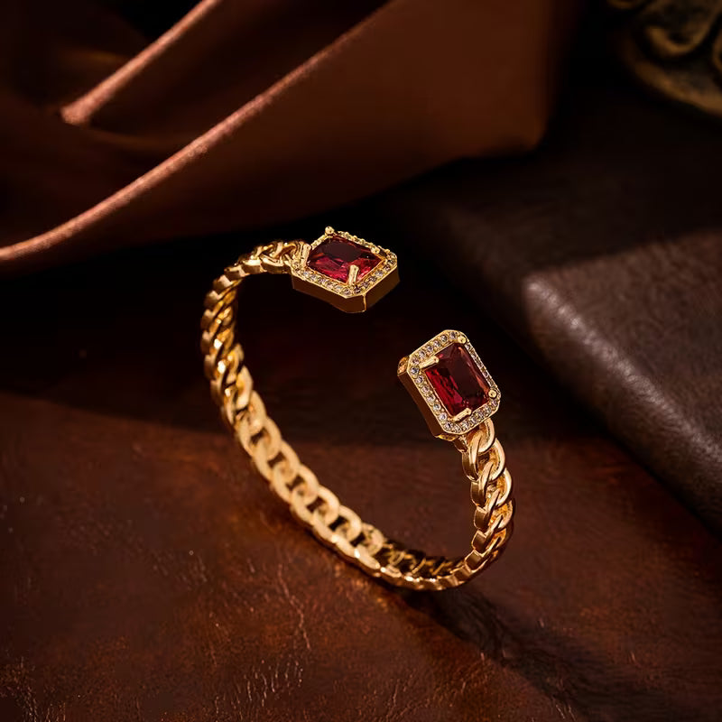 Veloria Rubino Open Bracciale | Oro