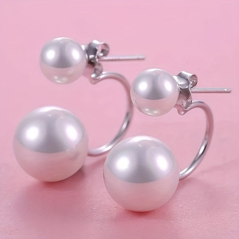 Double Perla Statement Orecchini