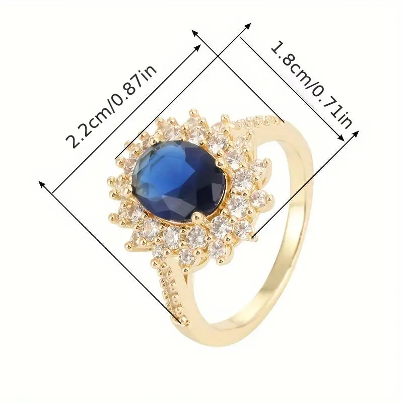 Vionne Saphirae Anello | Bianco Oro