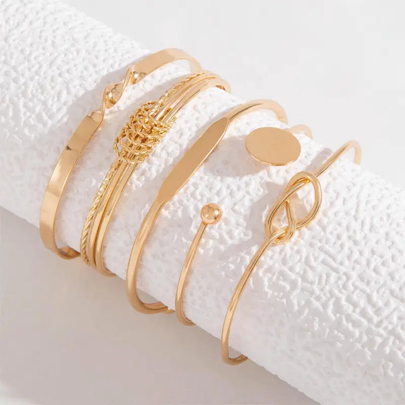 Knotted Elegance Set Bracciali | Oro