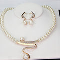 Elegant Naturale Collana di Perle Set