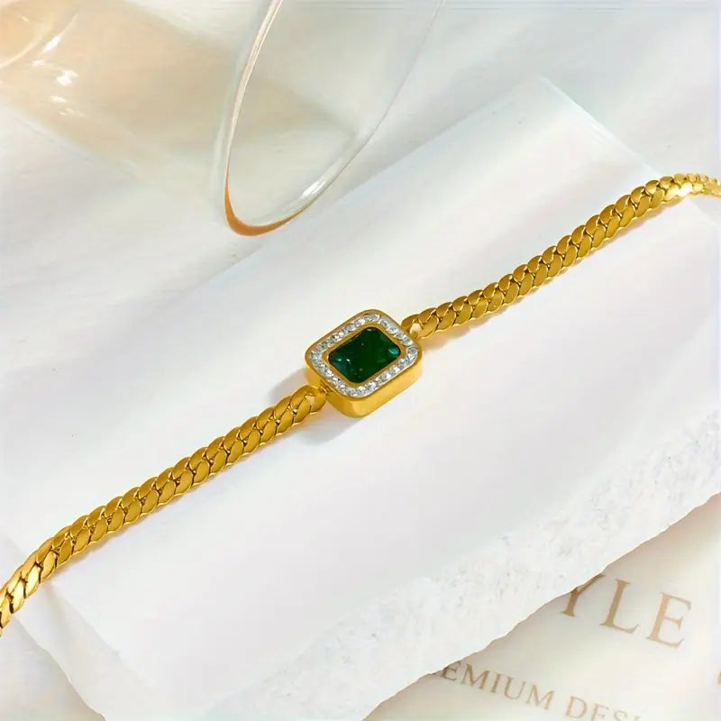 Oro Smeraldo Chain Bracciale