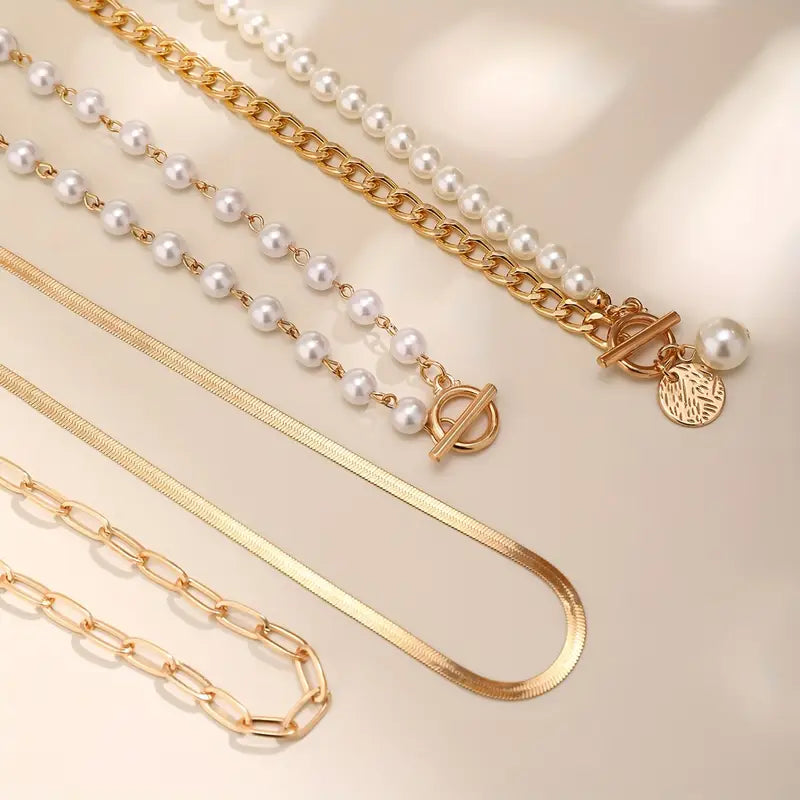 Modern Perla Layered Set Collane