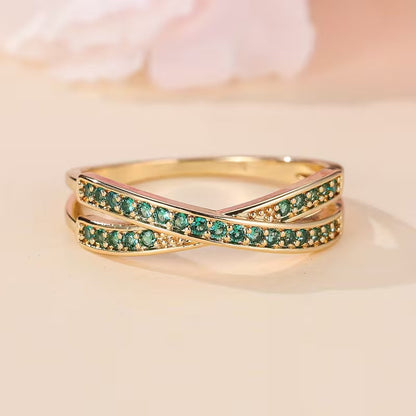 Smeraldo Flow Anello | Oro