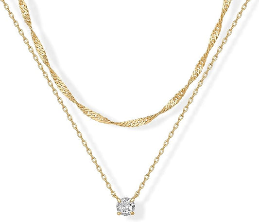 Halo Layered Collana | Oro