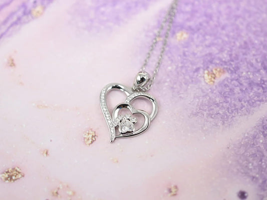 Inolt™ | Paw & Cuore Collana in Argento