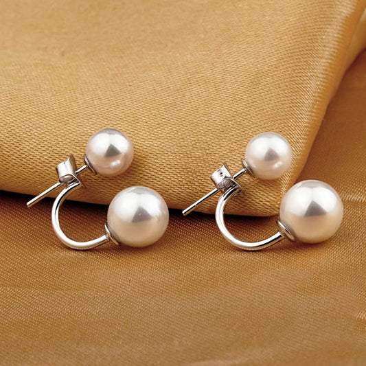 Double Perla Statement Orecchini