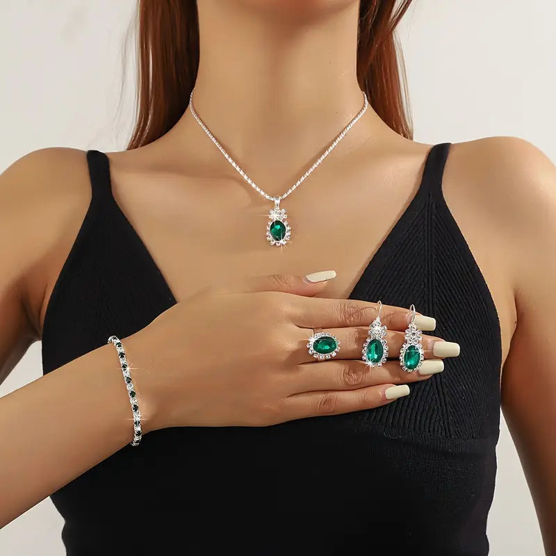 Seloria Grevalyn Set di Gioielli | Bianco Oro