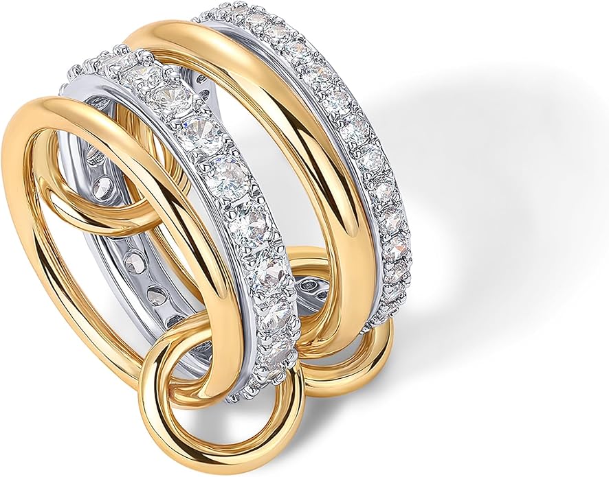 Interlock Stack Anelli | Oro