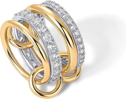 Interlock Stack Anelli | Oro
