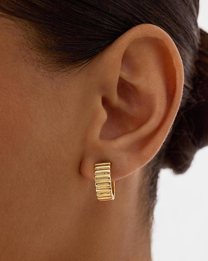 Classic Ridge Orecchini | Oro