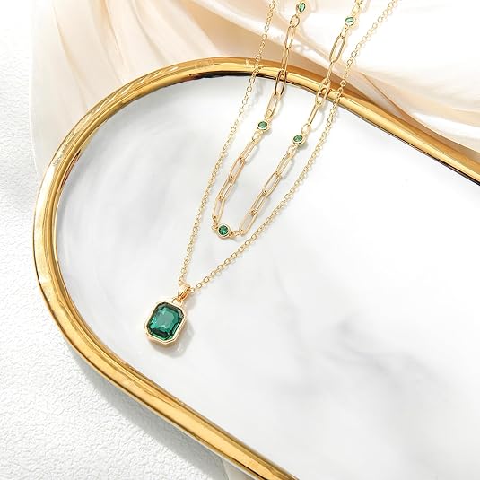 Smeraldo Clover Pendant Collana | Oro