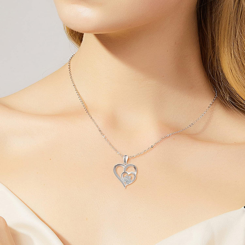 Inolt™ | Paw & Cuore Collana in Argento
