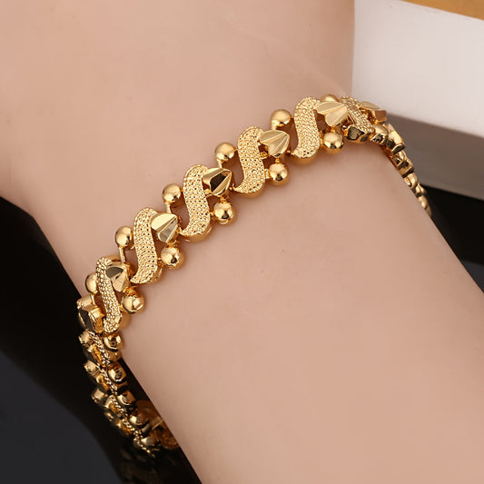 Lily Ornate Wave Bracciale | Oro