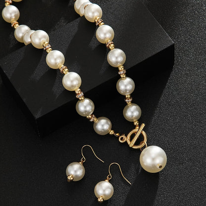 Chunky Perla Statement Set Collane