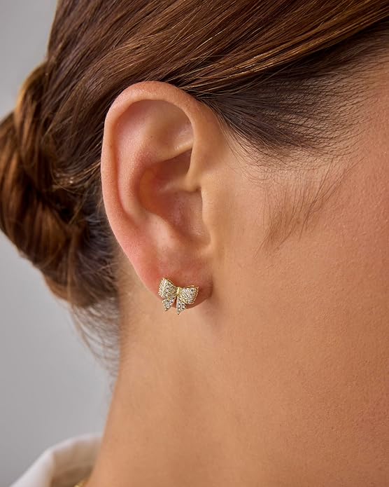 Bow Motif Orecchini | Oro