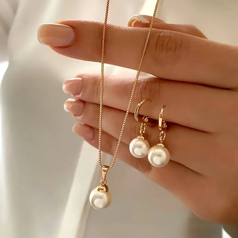 Golden Grace Set di Gioielli con Perle | Oro