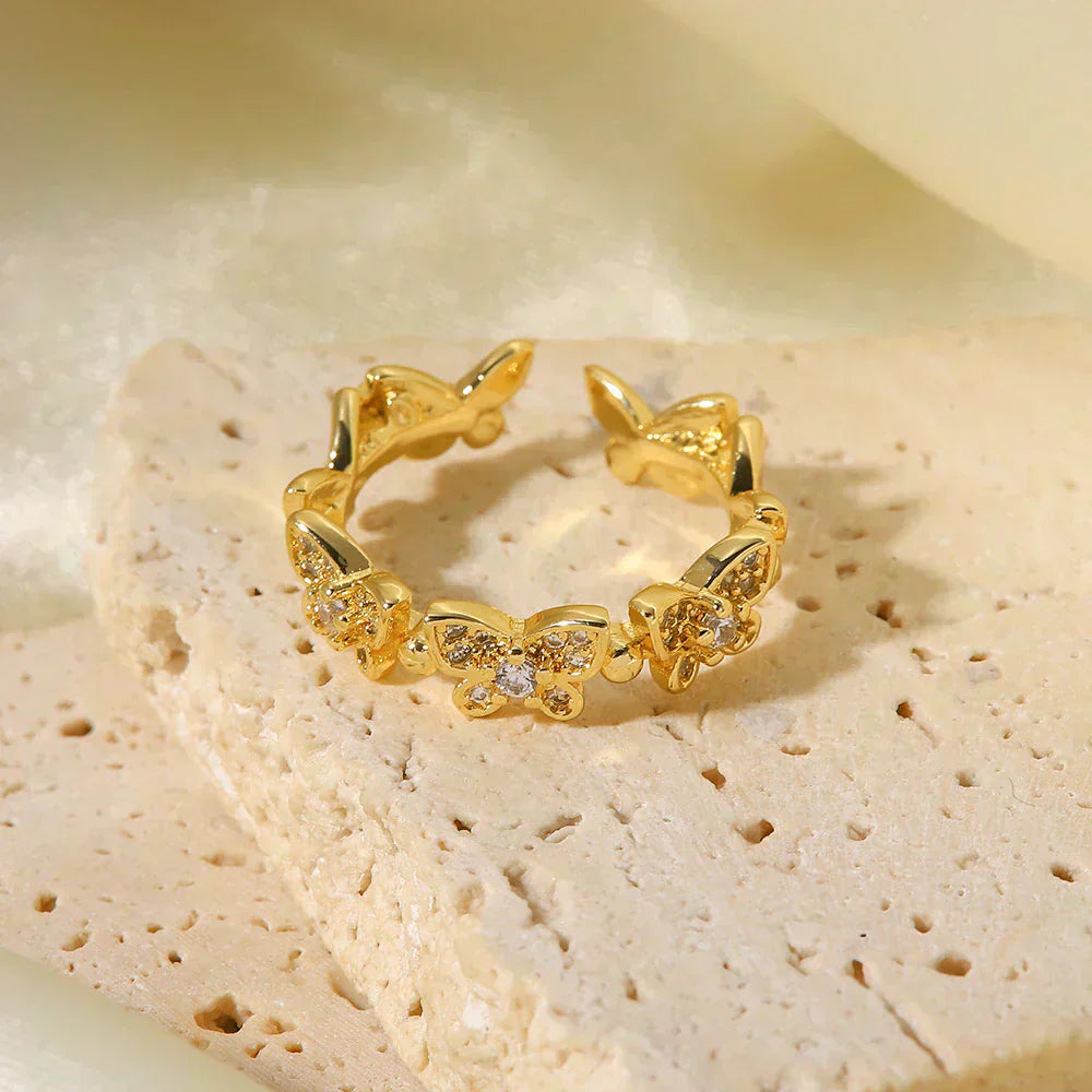 Colleen Butterfly Oro Anello