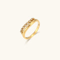 Adeline Diamante Simulant Oro Anello