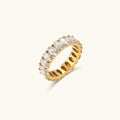 Antoinette Diamante Simulant Oro Anello