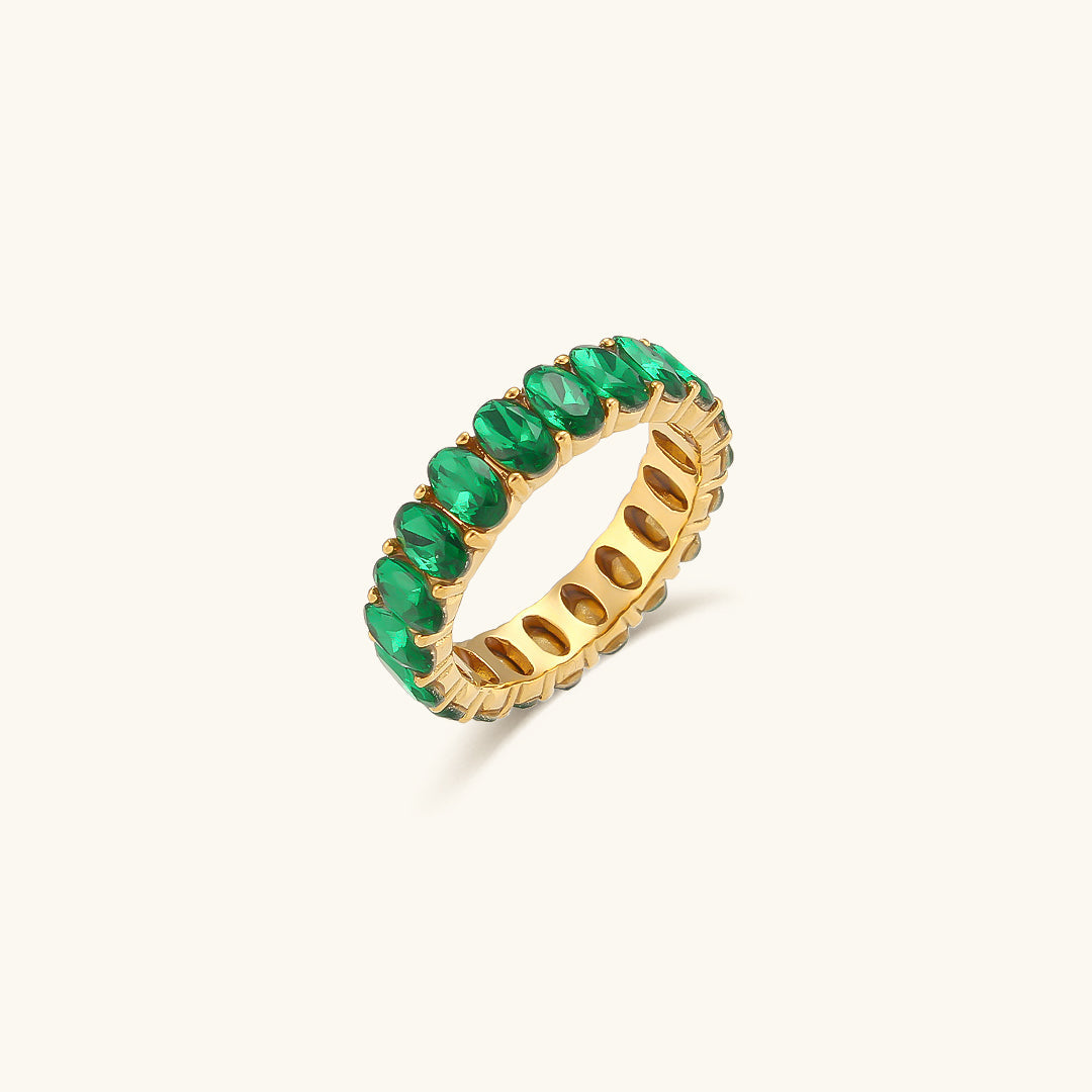Antoinette Diamante Simulant Oro Anello