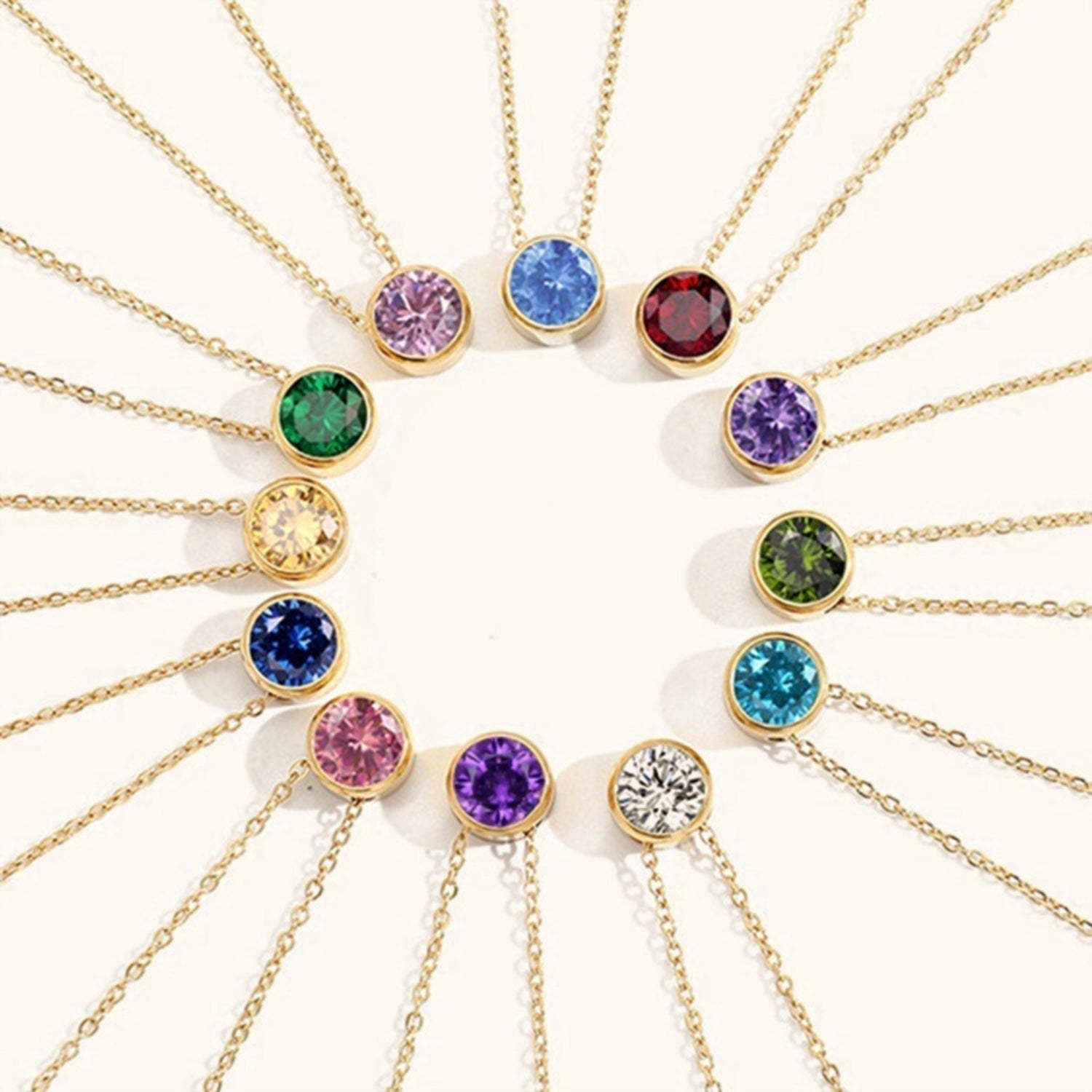 Amelia Birthstone Collana