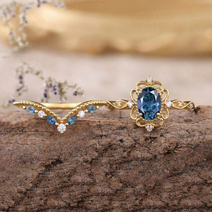 Azelia Zaffiro Crown Set Anelli | Oro