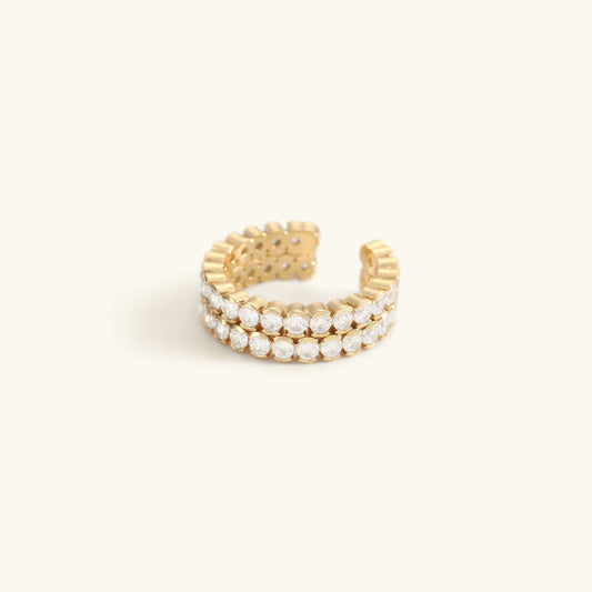 Cassandra Studded Oro Anello