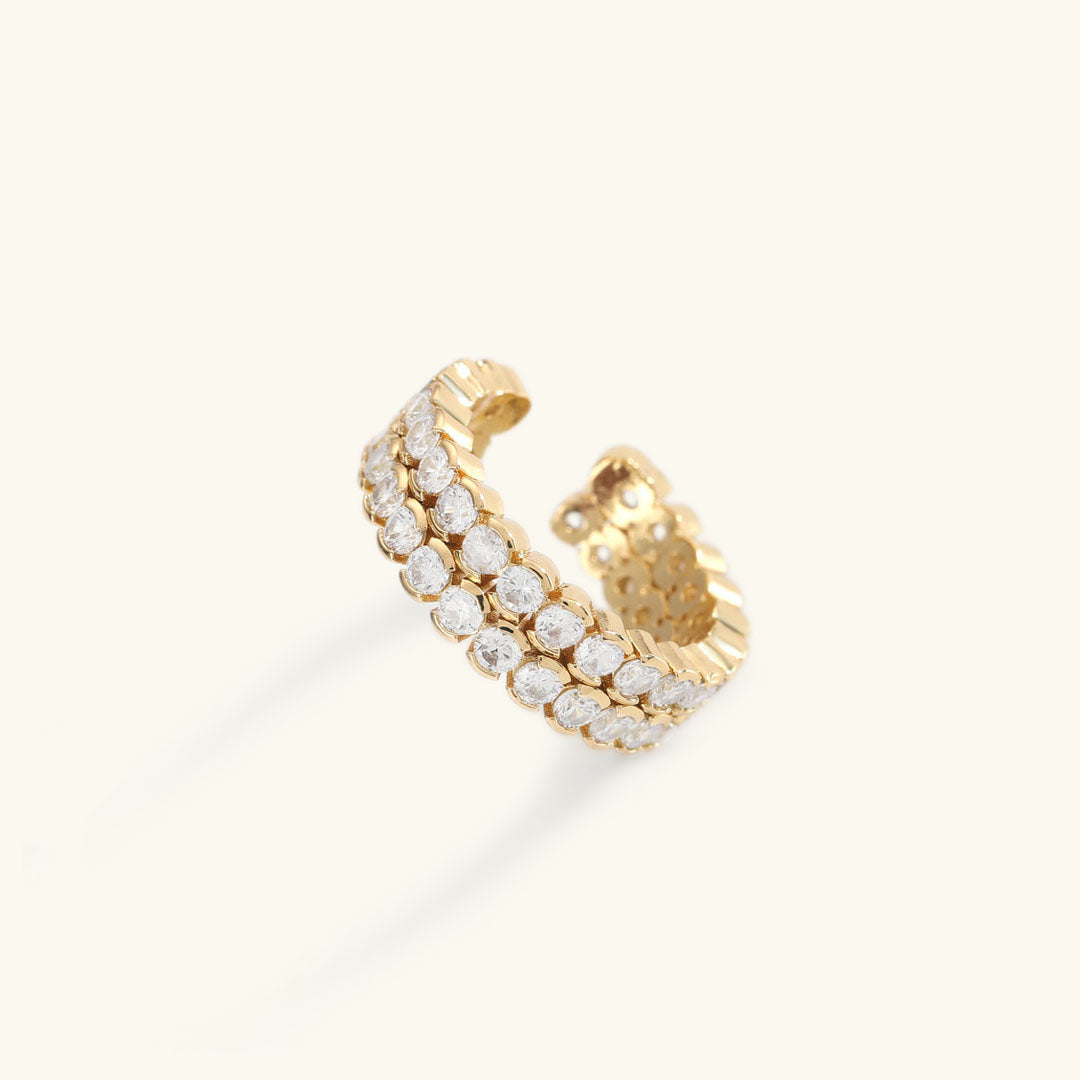 Cassandra Studded Oro Anello