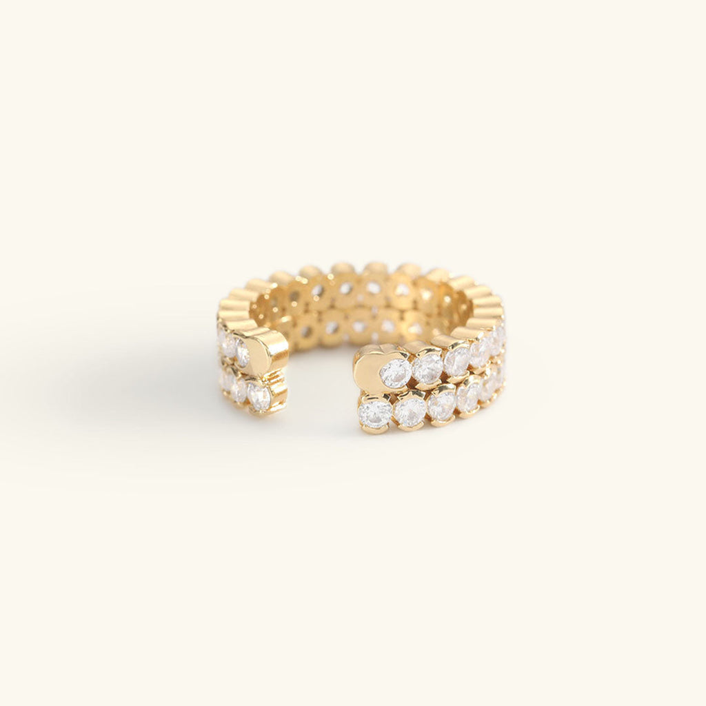 Cassandra Studded Oro Anello