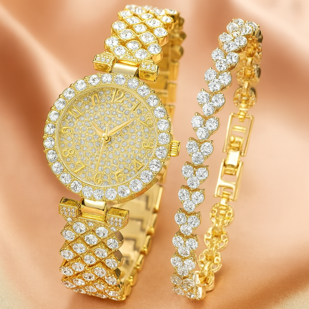 Luxe Radiance Oro Watch & Set Bracciali | Oro