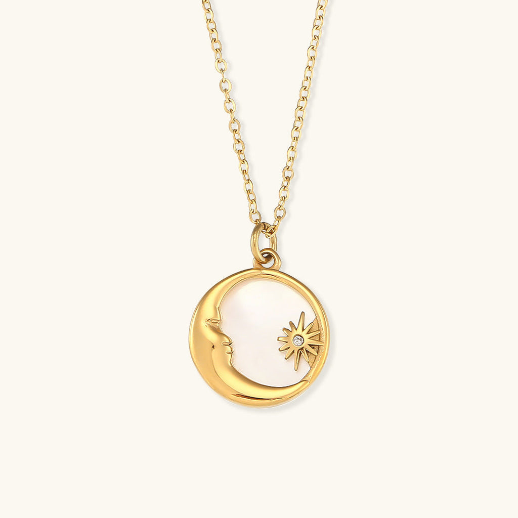 Evangeline Lunar Oro Collana