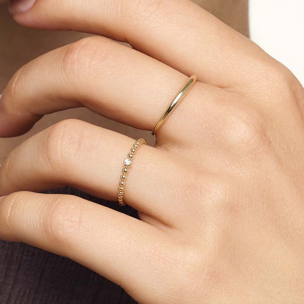 Slim Dome Anello | Oro