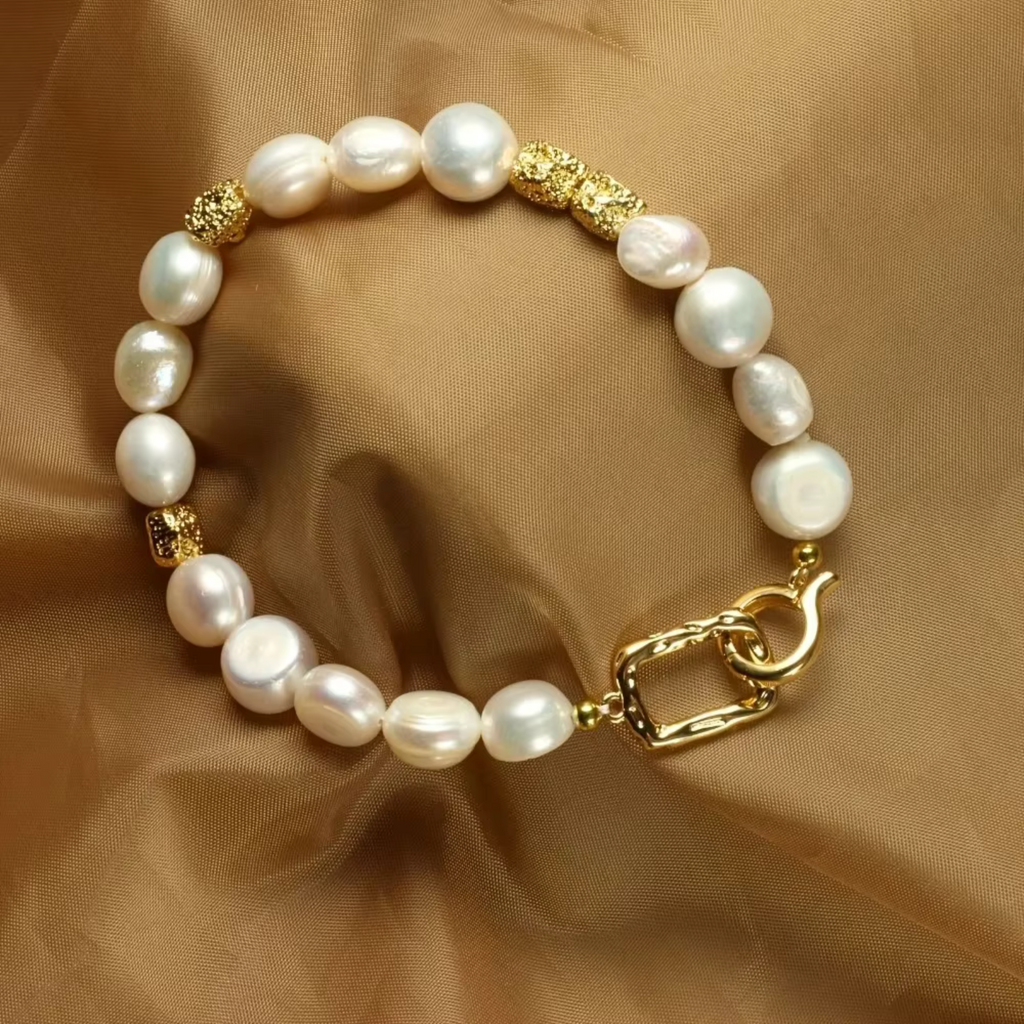 Freshwater Baroque Perle Bracciale